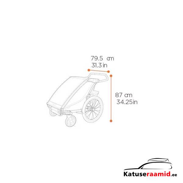 Thule Chariot Cross 2 - Double, 10201037 Thule Chariot Cross 2 - Double, 10201037