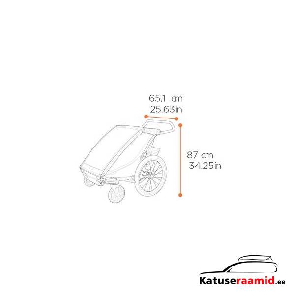 Thule Chariot Cross 2 - Single, 10201034 Thule Chariot Cross 2 - Single, 10201034