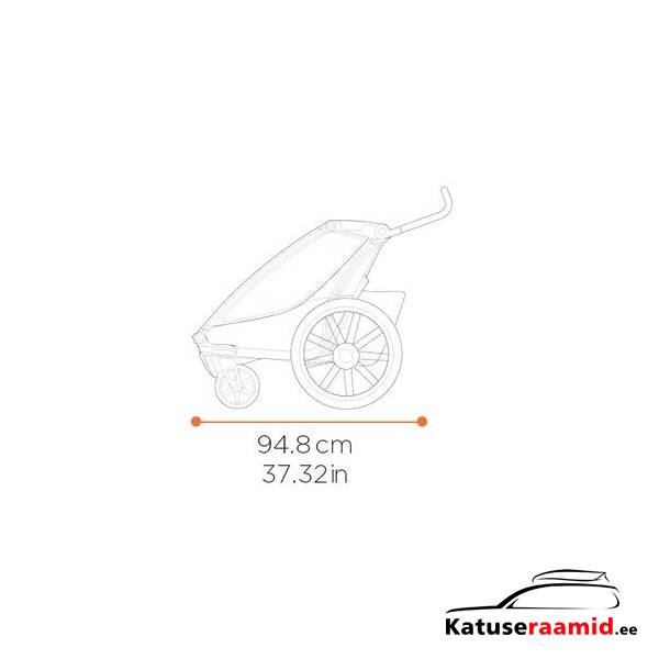 Thule Chariot Cross 2 - Single, 10201036 Thule Chariot Cross 2 - Single, 10201036