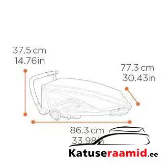 Thule Chariot Cross 2 - Double, 10201037 Thule Chariot Cross 2 - Double, 10201037