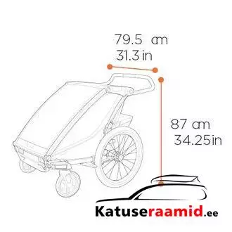 Thule Chariot Cross 2 - Double, 10201037 Thule Chariot Cross 2 - Double, 10201037