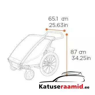 Thule Chariot Cross 2 - Single, 10201036 Thule Chariot Cross 2 - Single, 10201036