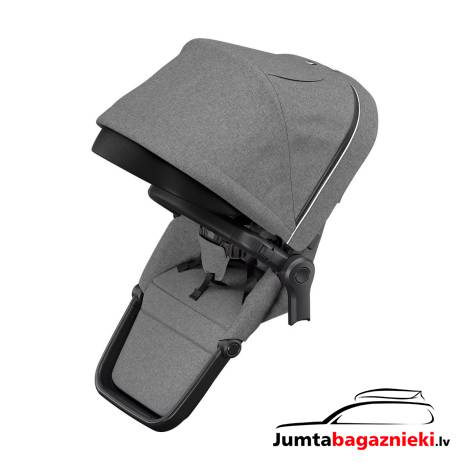 Sleek Sibling Seat Grey Melange on Black