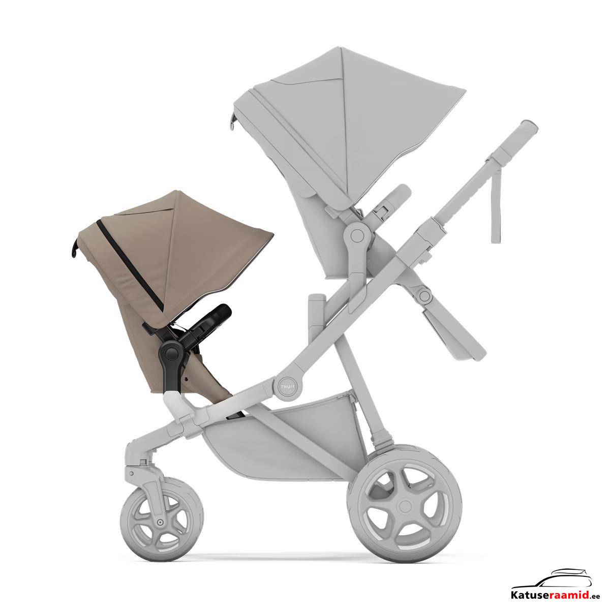 Thule Sleek 2 sibling seat - Tinted taupe, 11000218 Thule Sleek 2 sibling seat - Tinted taupe, 11000218